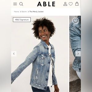 Able Marley Denim Jacket, Size S